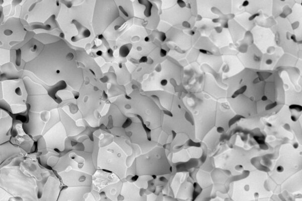 An SEM image of a product made using Quickset™ Injection Molding (QIM)